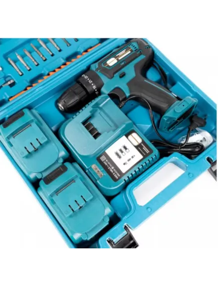 Set Bormașină Autofiletantă cu Percuție + 2 acumulatori 48V / 5Ah + 30 accesorii