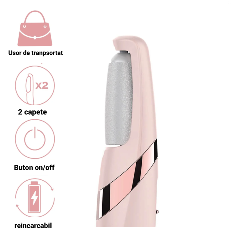 Pilă electrică pentru curățarea și îngrijirea călcâielor BeautyFeet