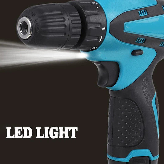 Set Bormașină Autofiletantă cu Percuție + 2 acumulatori 48V / 5Ah + 30 accesorii